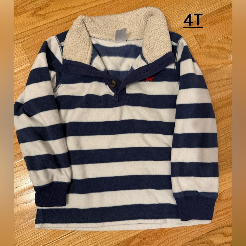 Carter's Navy and White Striped Kids Hoodie